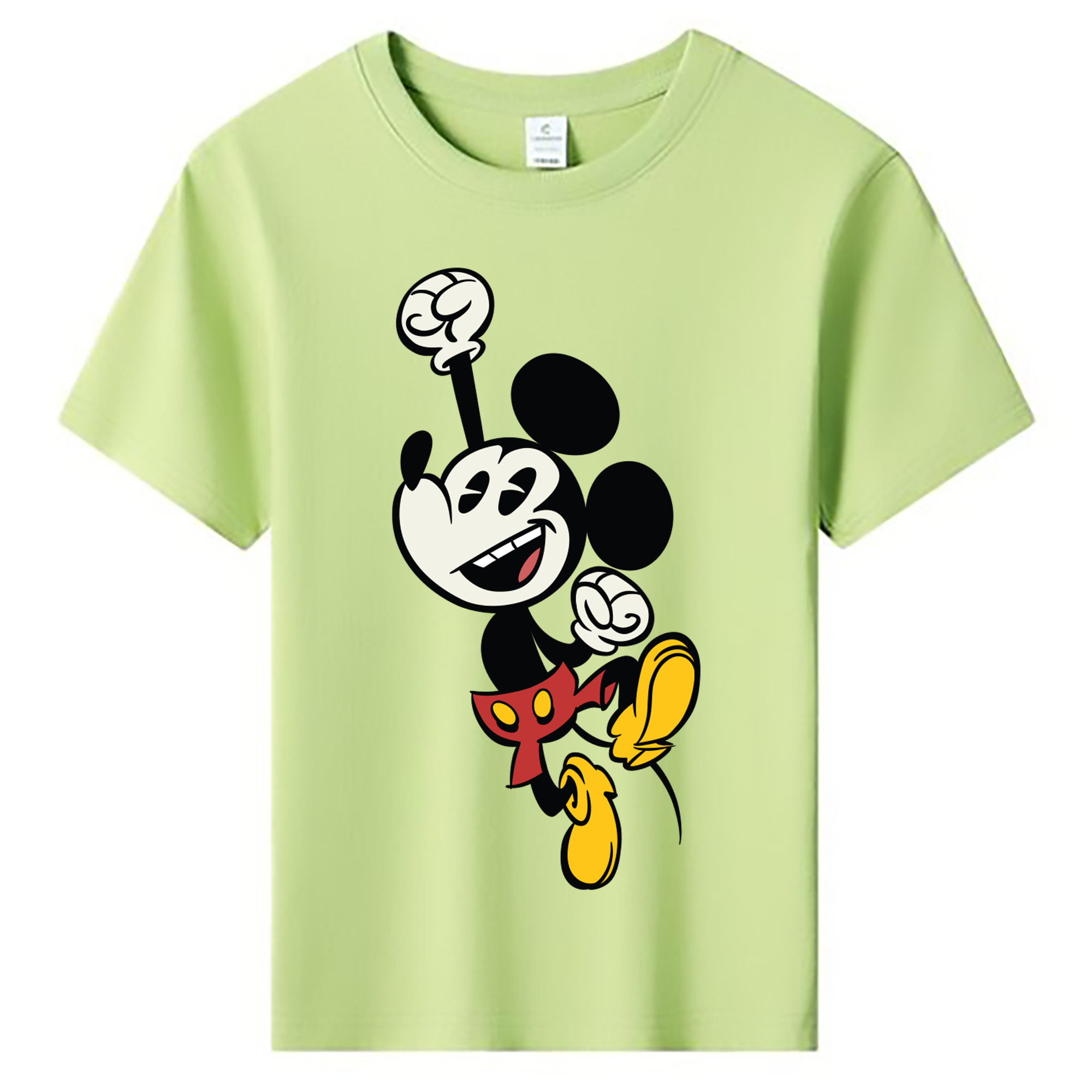 ミッキーマウス Mickey Mouse 綿100％キッズTシャツ（フロントプリント）